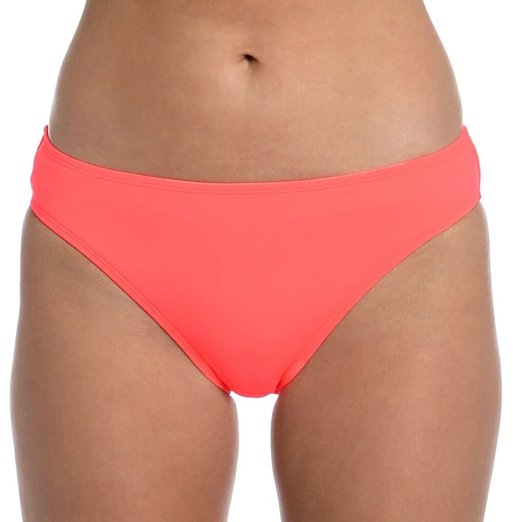 La Blanca Island Goddess Hipster Bikini Bottom 14 Hot Coral NWT
